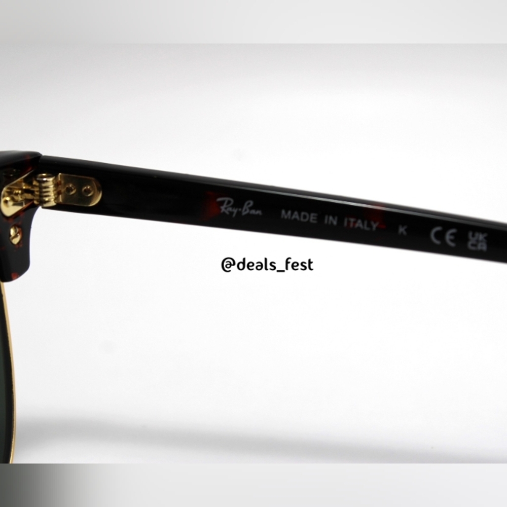 Model Display RayBan Clubmaster Green G15 RB3016 Tortoiseshell - Picture 12 of 16